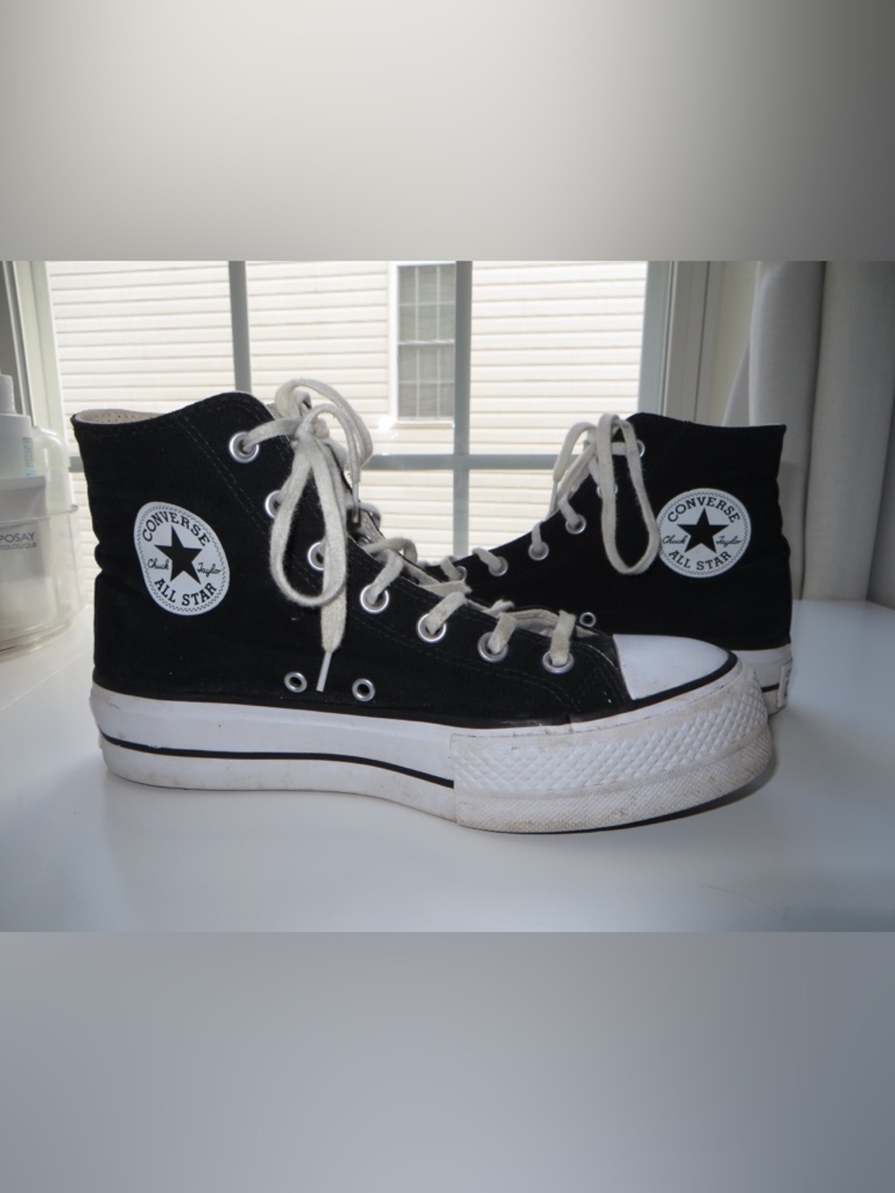 Converse Black & White High-Top Canvas Sneakers